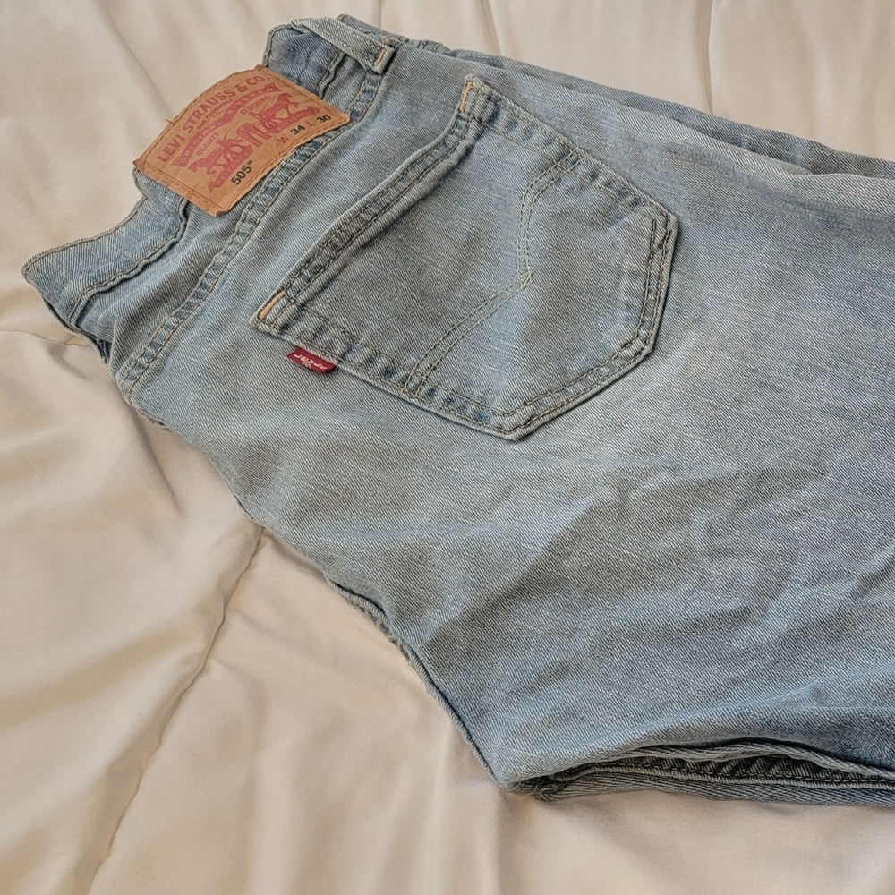 Levi's 505 Regular Fit Straight Leg, Men W34 L30, Blue